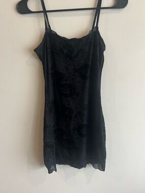 Black Sheer Dragon Fitted Dress